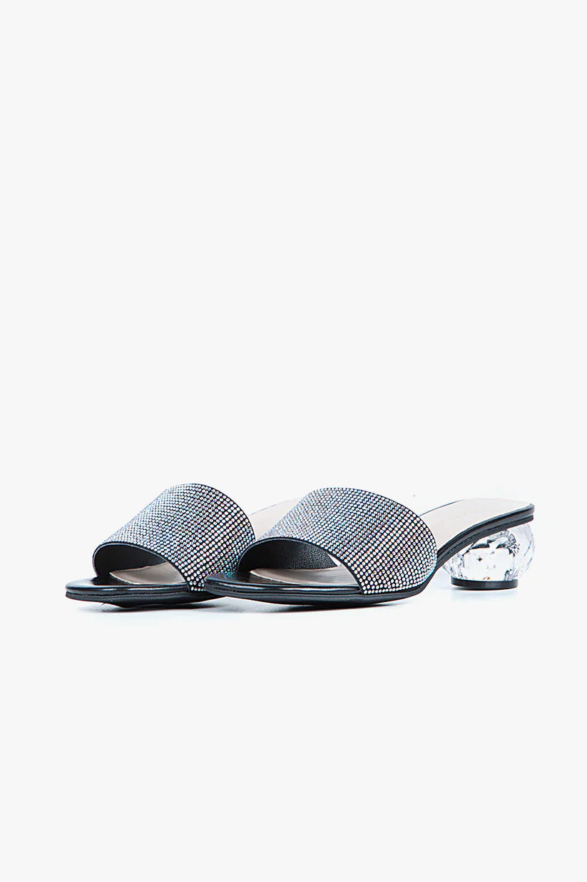 ALL BLACK PT Crystal Ball Pave