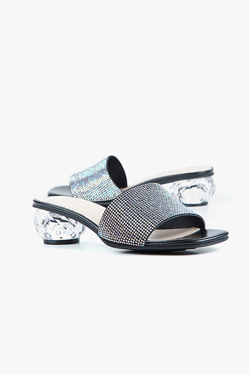 ALL BLACK PT Crystal Ball Pave