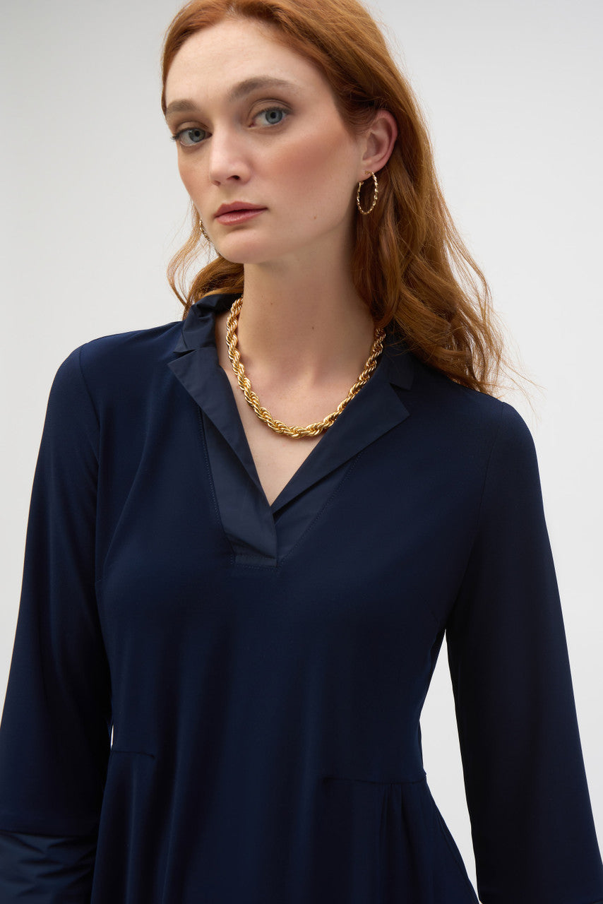 JOSEPH RIBKOFF Knit and Trapeze Memory Dress