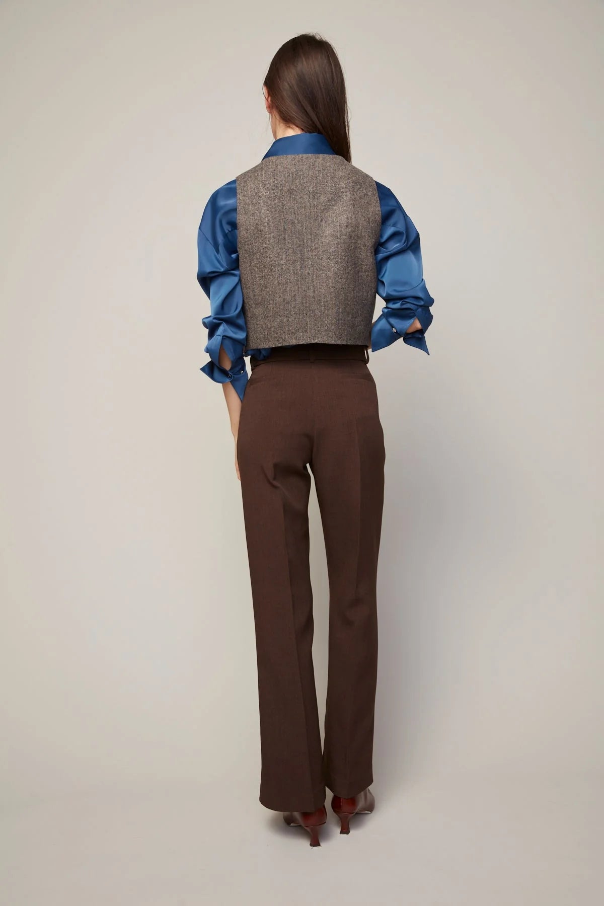 ADROIT ATELIER Benji Straight Leg Pant With Removable Belt - Java