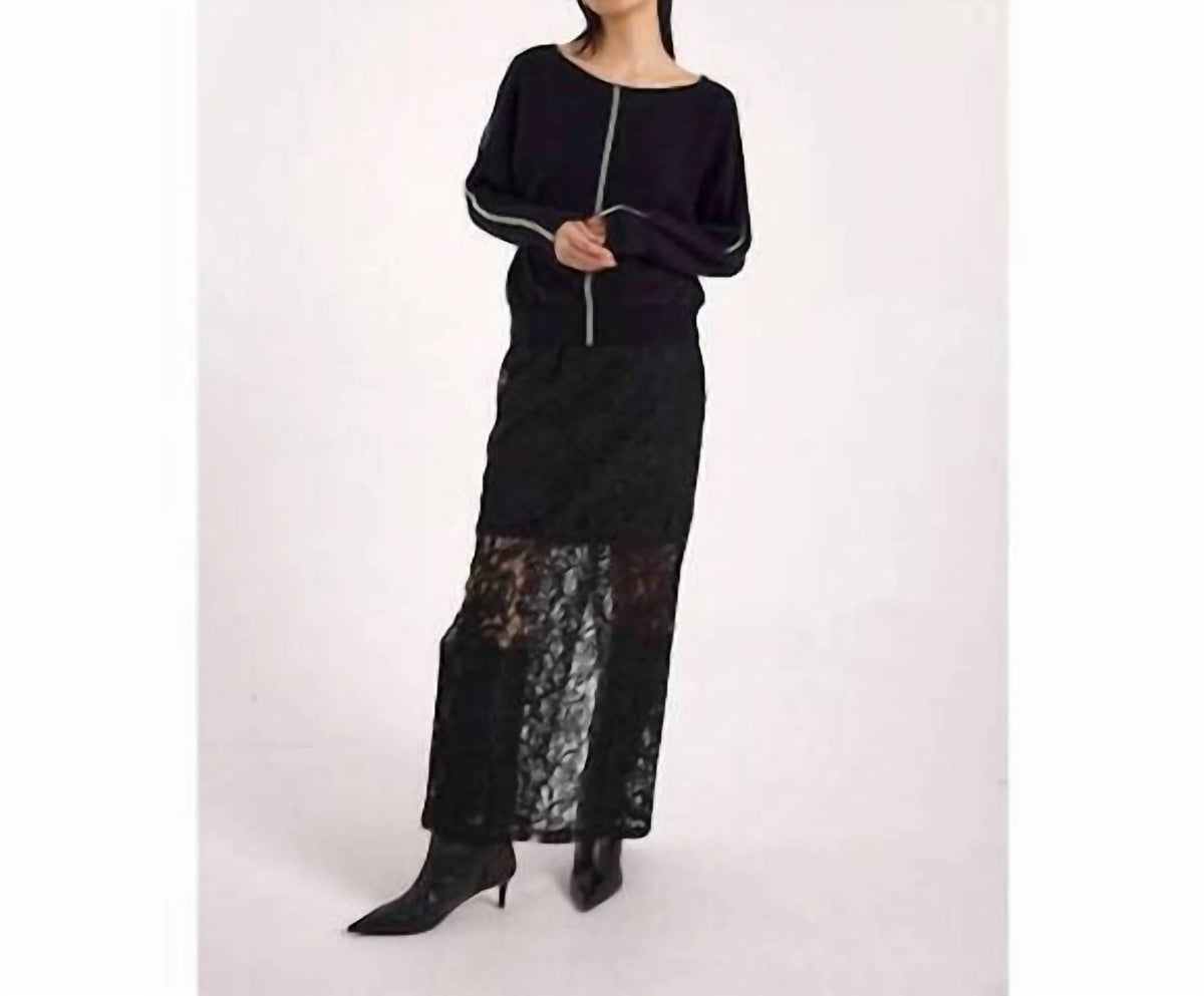 BRODIE Bree Bead Overarm Batwing Sweater