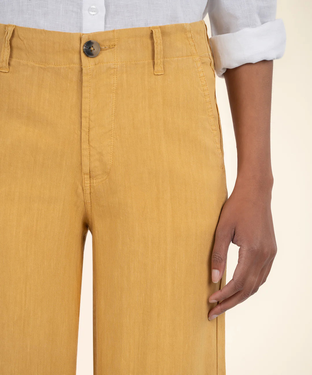 KUT FROM THE KLOTH Meg Linen Wide Leg Medallion