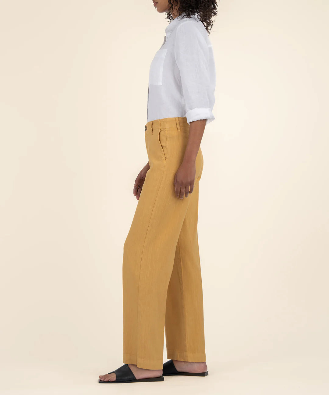 KUT FROM THE KLOTH Meg Linen Wide Leg Medallion