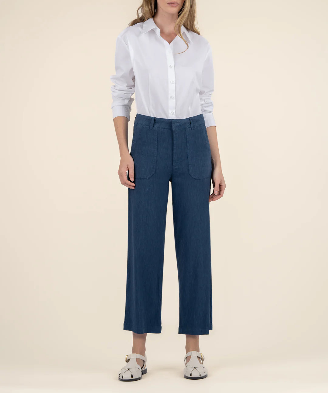KUT FROM THE KLOTH Topaz Linen Wide Leg