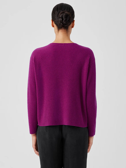 EILEEN FISHER V-Neck Pullover Rhapsody