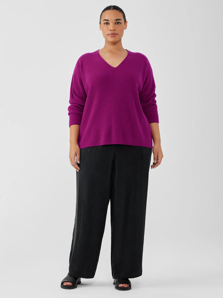 EILEEN FISHER V-Neck Pullover Rhapsody