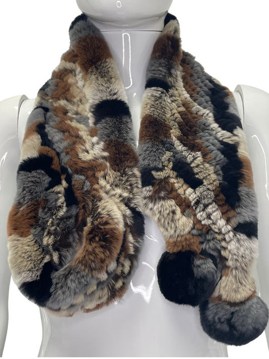 Knitted Rex Rabbit Scarf