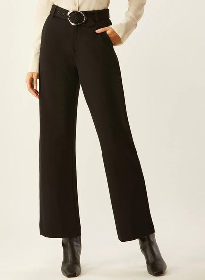 ECRU Metropolitan Cropped Wide Leg With Belt