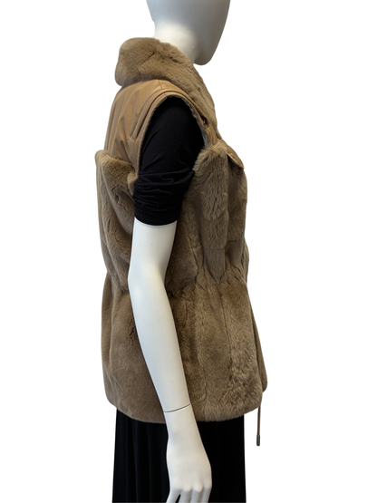 Brown Rex Rabbit Vest