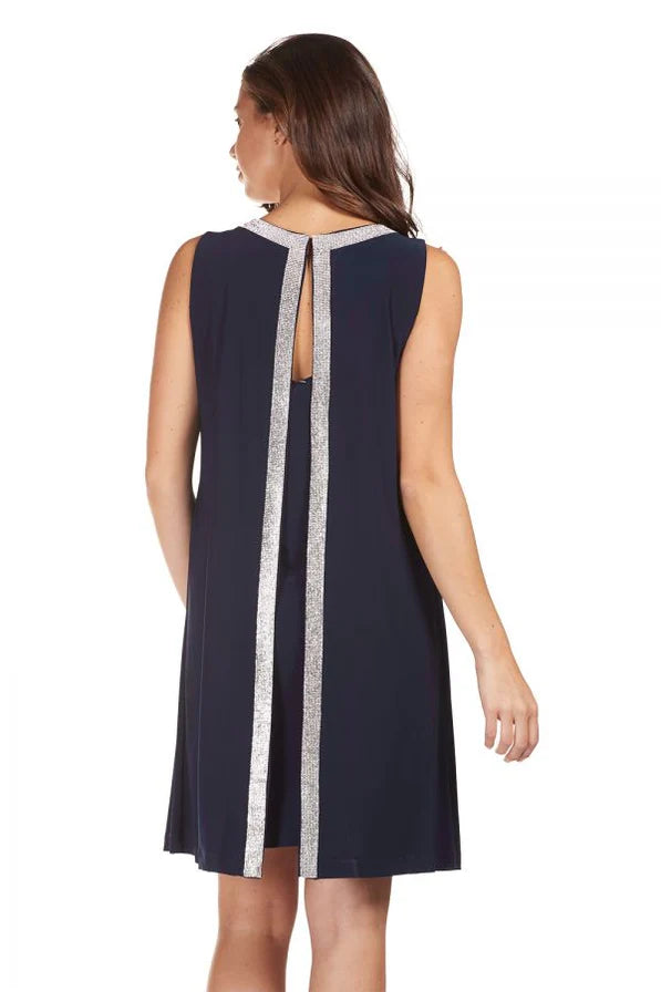 FRANK LYNMAN SLEEVELESS V-NECK COCKTAIL