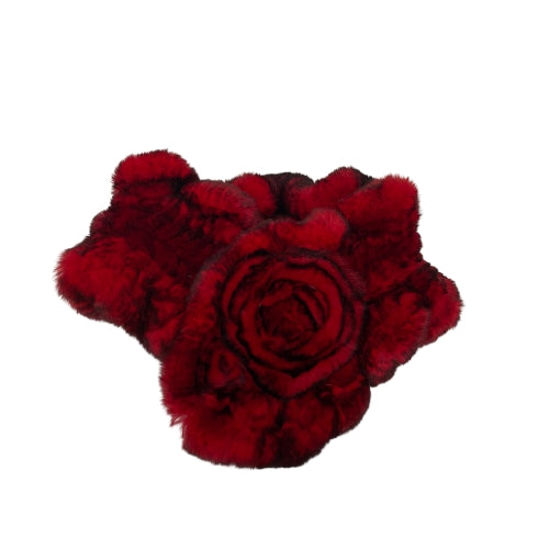 VICTORIA X. WANG Rex Ruffle W/ Rosette Scarf