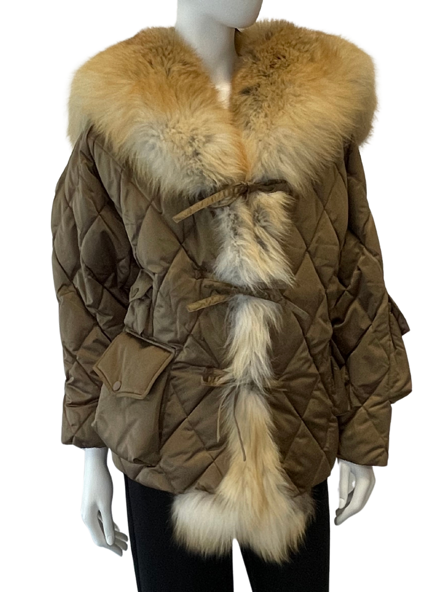Fox short-down jacket