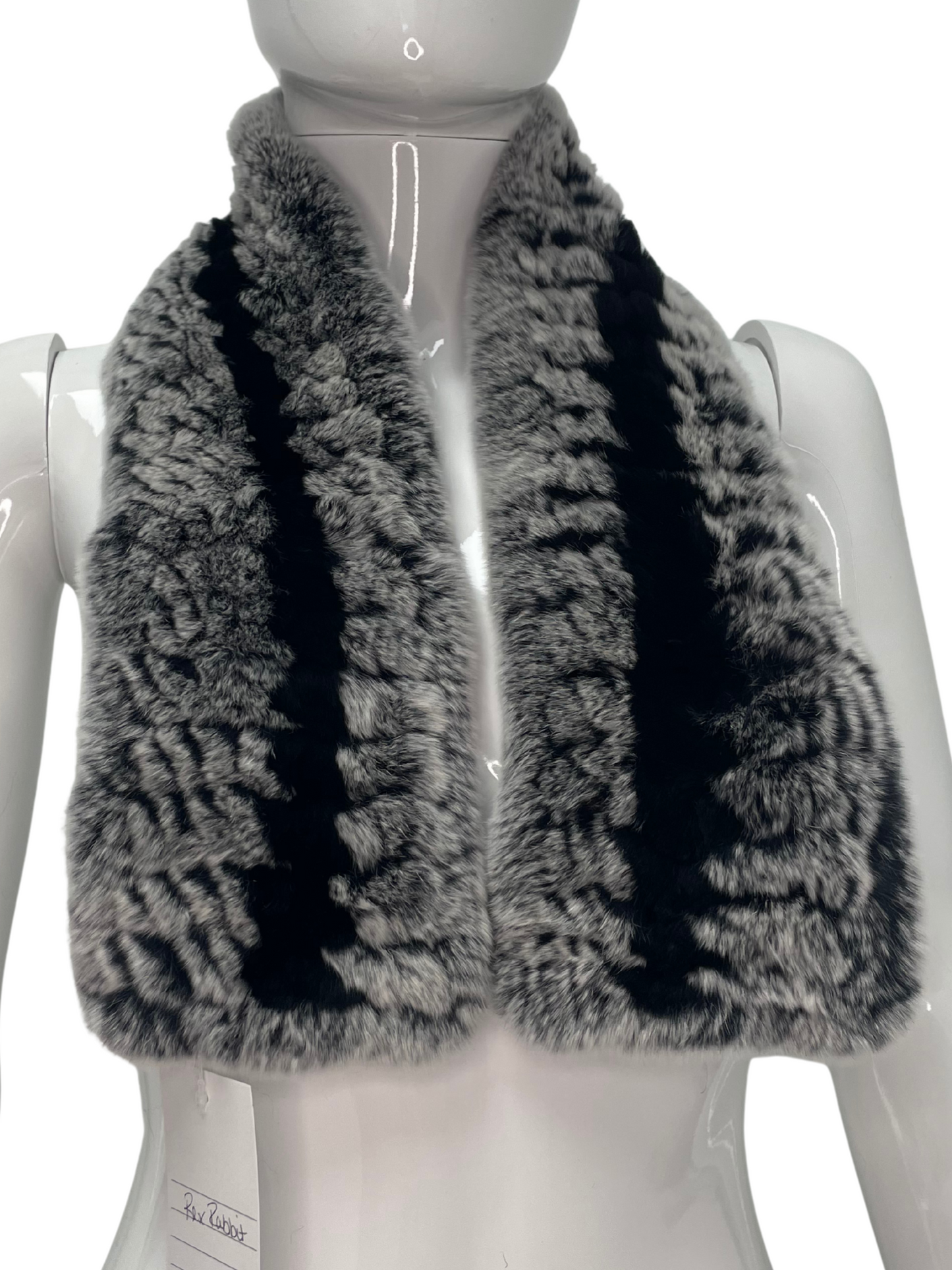 Knitted Rex Rabbit scarf