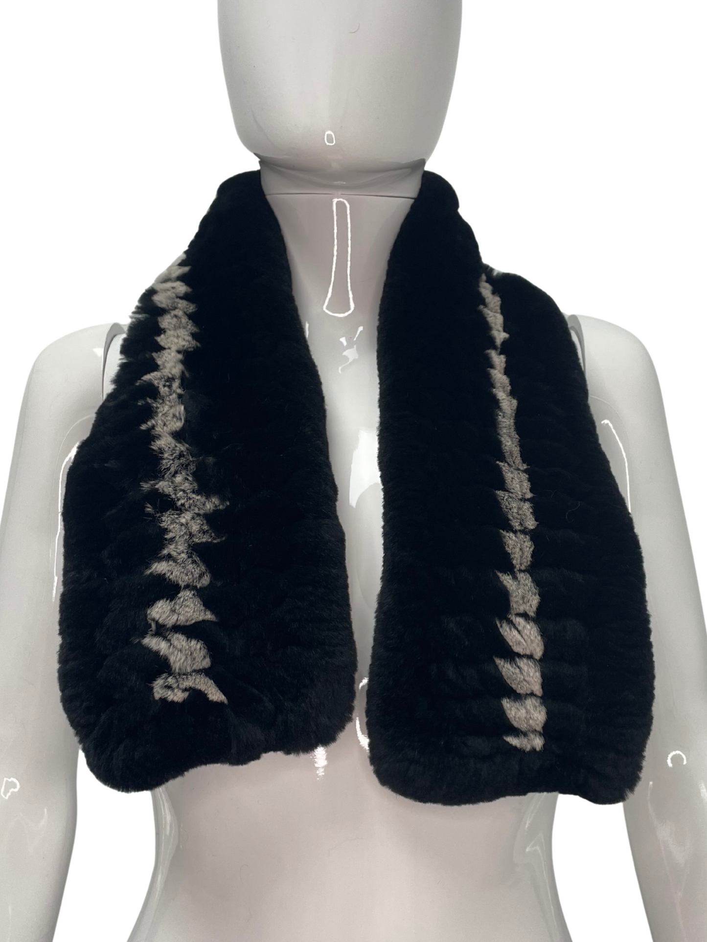 Knitted Rex Rabbit scarf