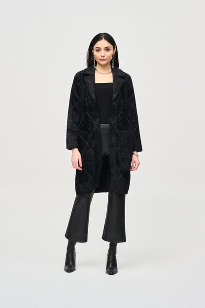 JOSEPH RIBKOFF Quilted Detail Coat