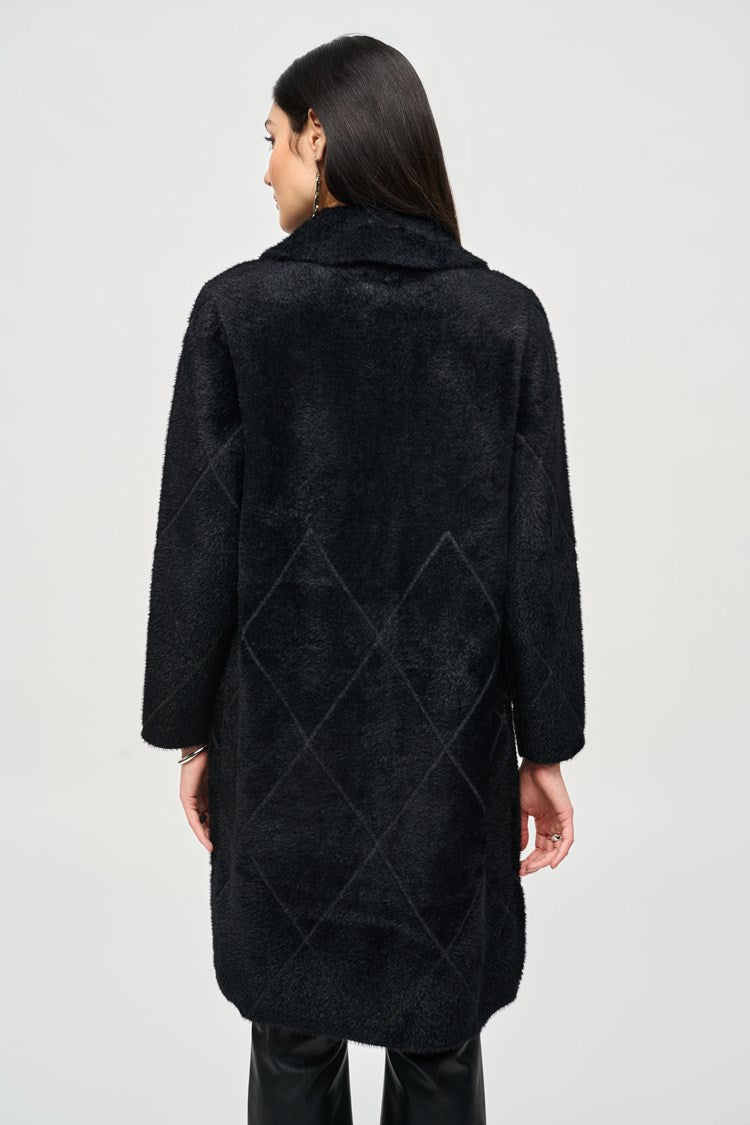 JOSEPH RIBKOFF Quilted Detail Coat