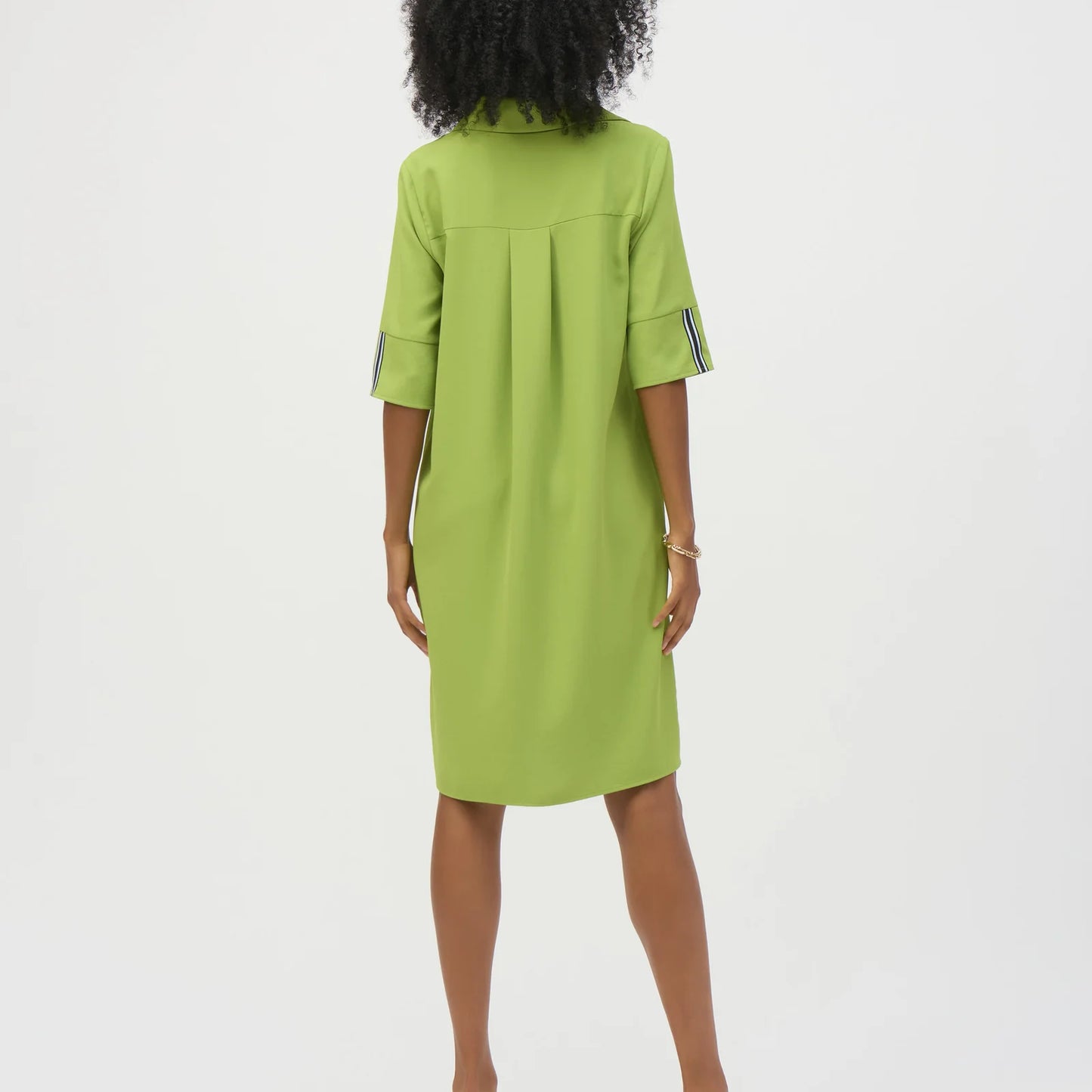 JOSEPH RIBKOFF Eggshell Straight Shirt Dress