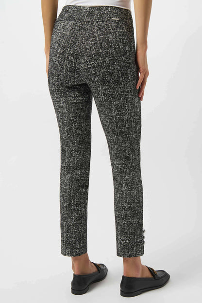 JOSEPH RIBKOFF Abstract Jacquard Straight Pull-On Pants