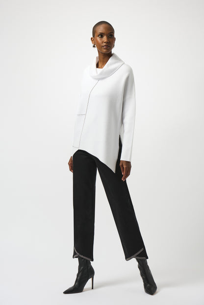 JOSEPH RIBKOFF Chic Cowl Neck Pullover