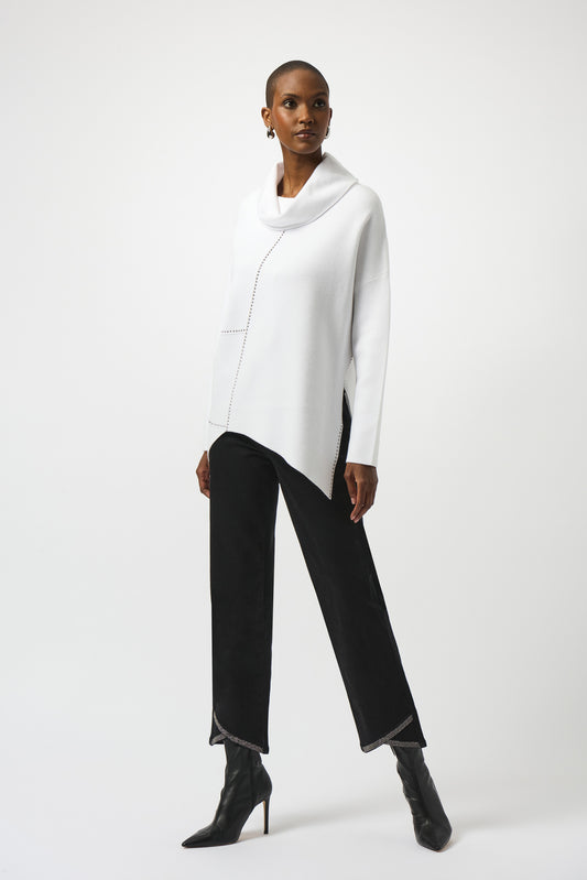 JOSEPH RIBKOFF Chic Cowl Neck Pullover