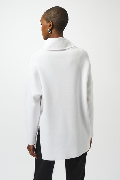 JOSEPH RIBKOFF Chic Cowl Neck Pullover