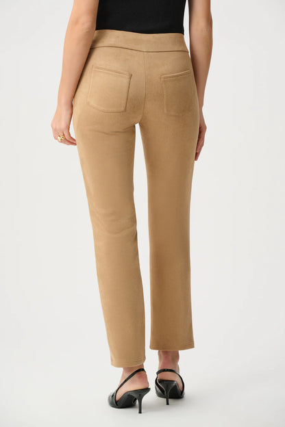 JOSEPH RIBKOFF SCUBA SUEDE SLIM-FIT PULL-ON PANTS