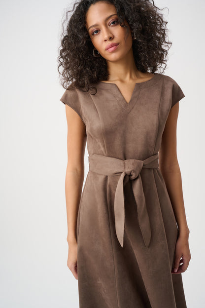 Joseph Ribkoff V-neck Belted Midi Dress