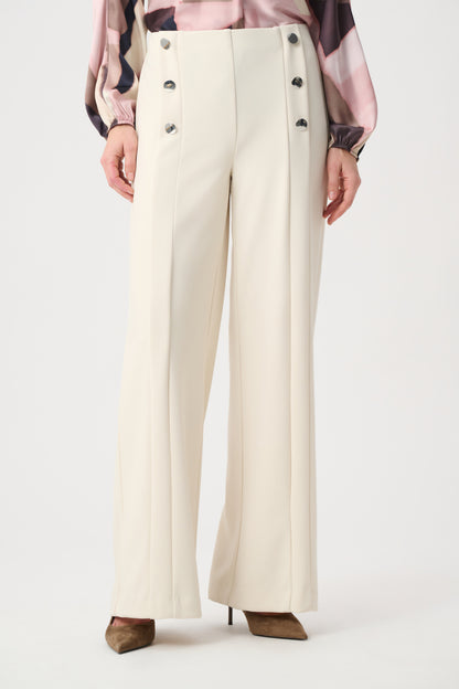 JOSEPH RIBKOFF Formal Mid-rise Wide-leg Trousers