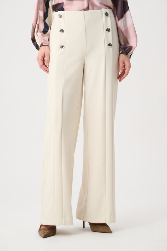JOSEPH RIBKOFF Formal Mid-rise Wide-leg Trousers