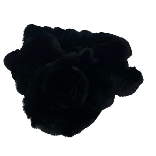 VICTORIA X. WANG Rex Ruffle W/ Rosette Scarf