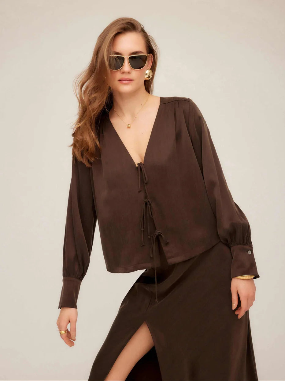 Fifteen twenty Zoom Kayla Bow Detail Blouse