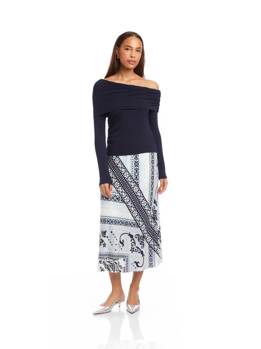 FIFTEEN TWENTY ASHLEY ASYMMETRIC ONE-SHOULDER TOP
