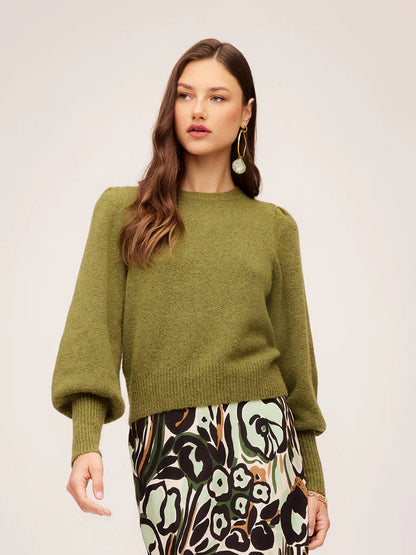 FIFTEEN TWENTY Lia Shirred Sleeve Sweater