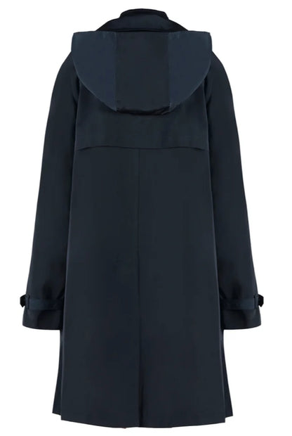 JANE POST Navy Iconic Cashmere Double Coat