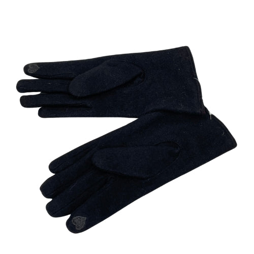 VICTORIA X. WANG Fabric Gloves Fur Pom Pom