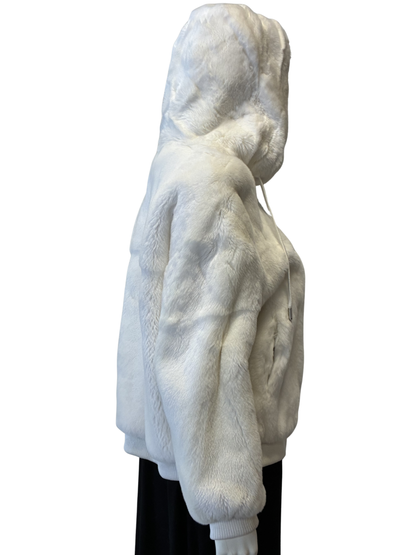 White Rex Rabbit Bomber Jacket