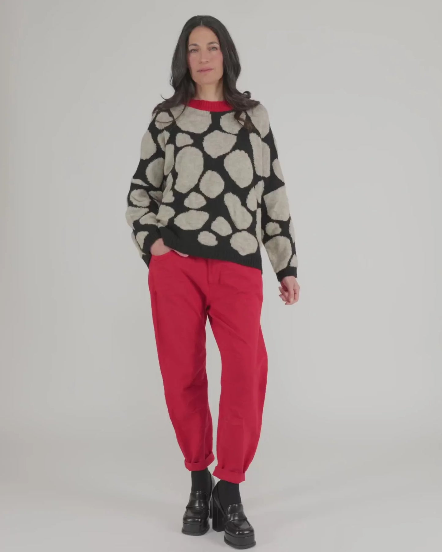 ALEMBIKA STEPPING STONES SWEATER, PEBBLES