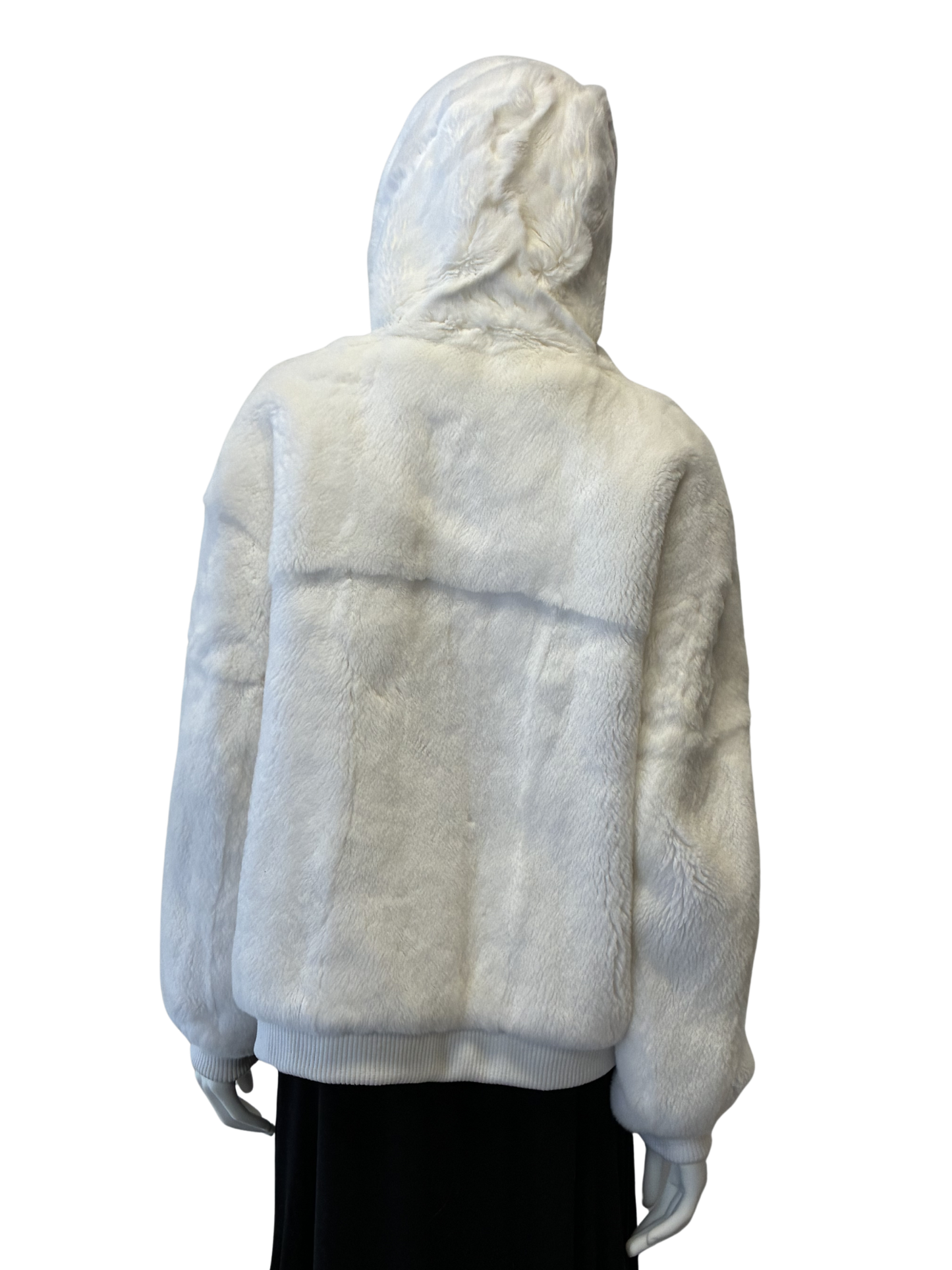 White Rex Rabbit Bomber Jacket