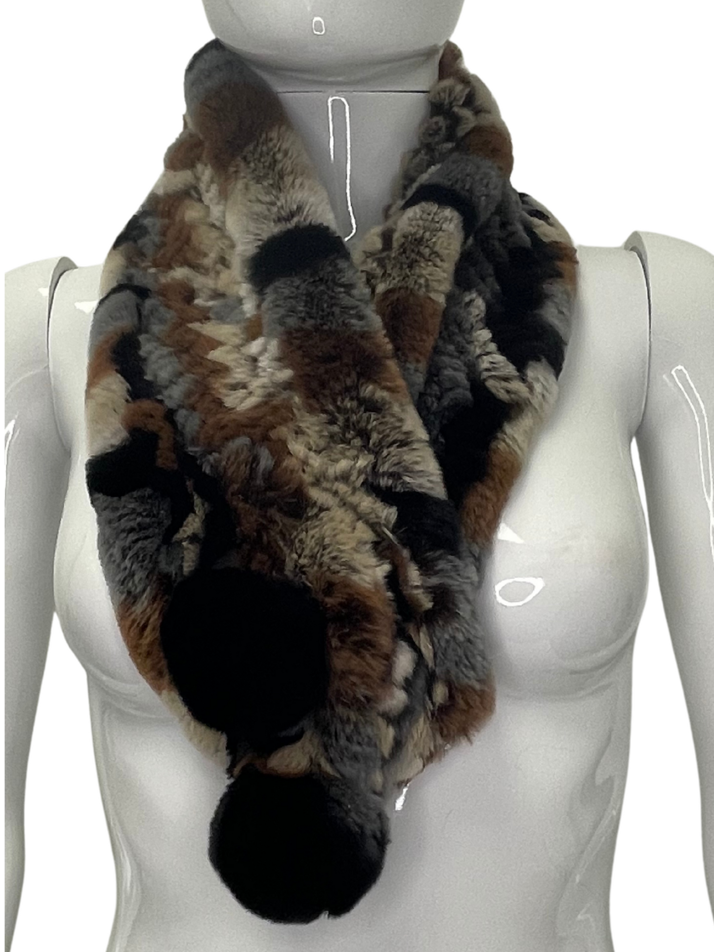 Knitted Rex Rabbit Scarf