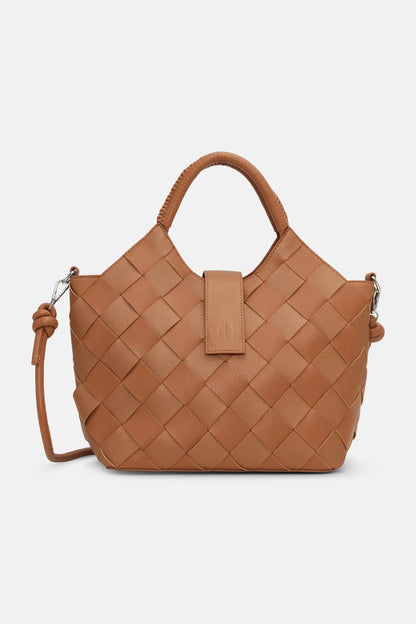 ILSE JACOBSEN Braided Handbag - Cognac