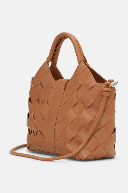 ILSE JACOBSEN Braided Handbag - Cognac