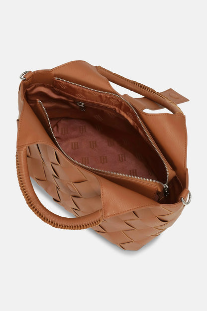 ILSE JACOBSEN Braided Handbag - Cognac