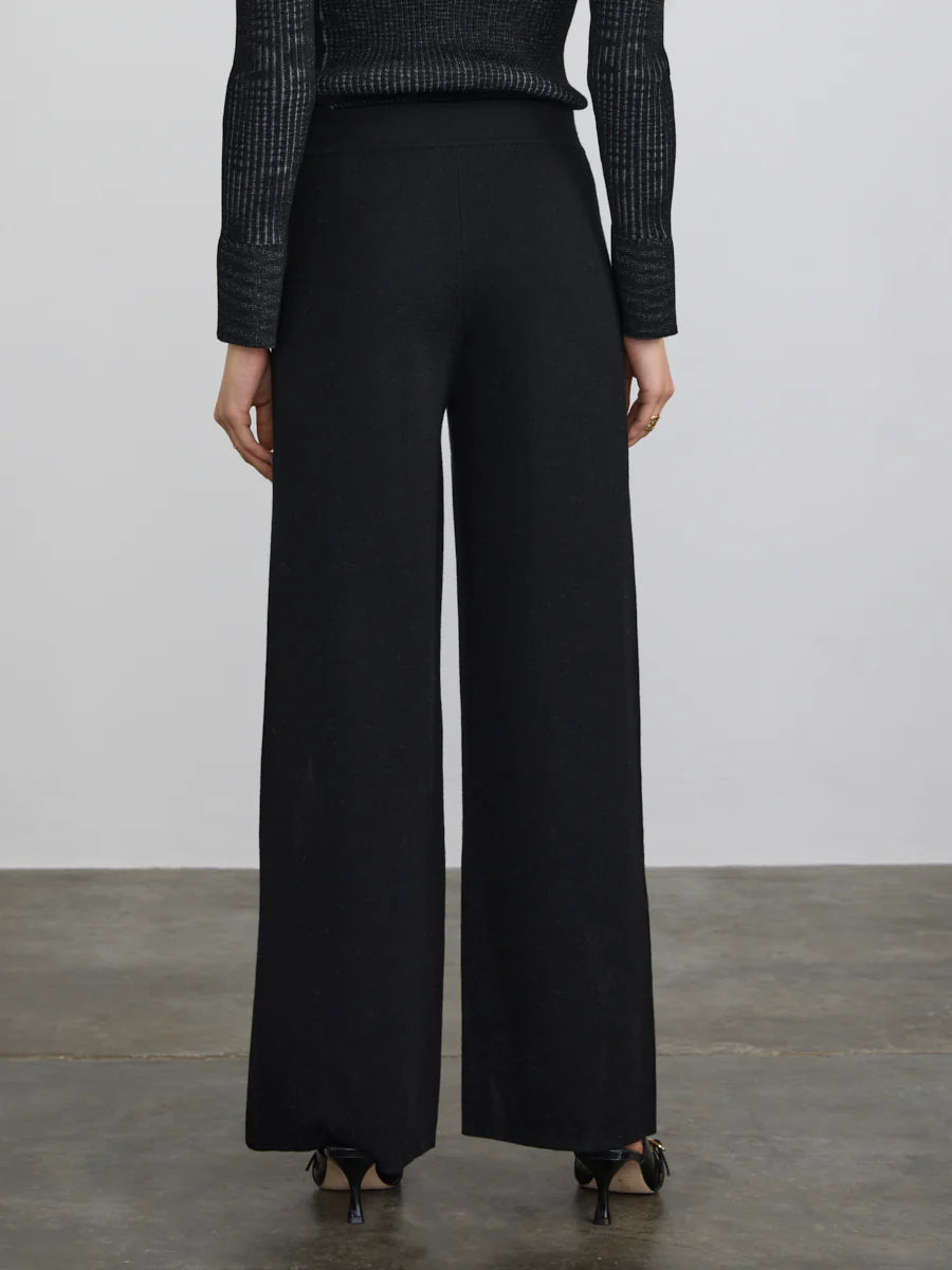 Margaret O'Leary Split Hem Pant- Black