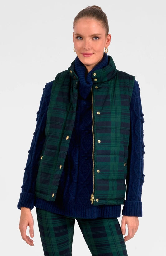 Gretchen Scott Puffer - Black Watch Plaid