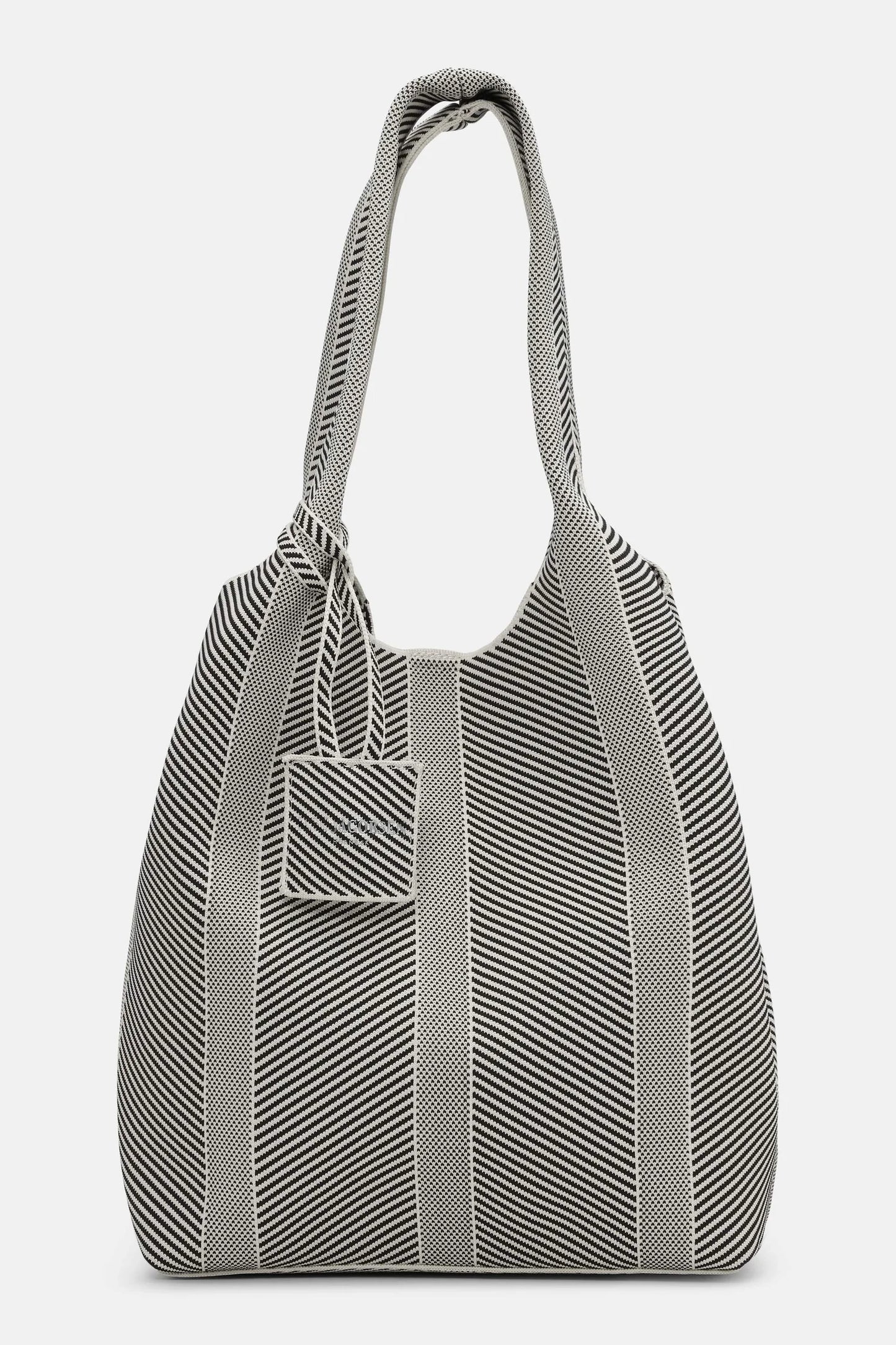 ILSE JACOBSEN Knitted Bag - Milk Creme Black