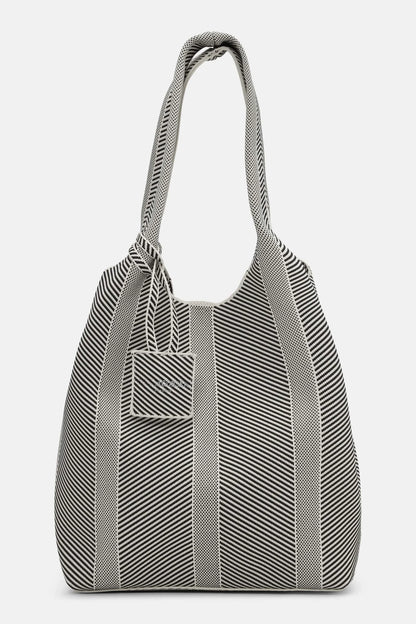 ILSE JACOBSEN Knitted Bag - Milk Creme Black