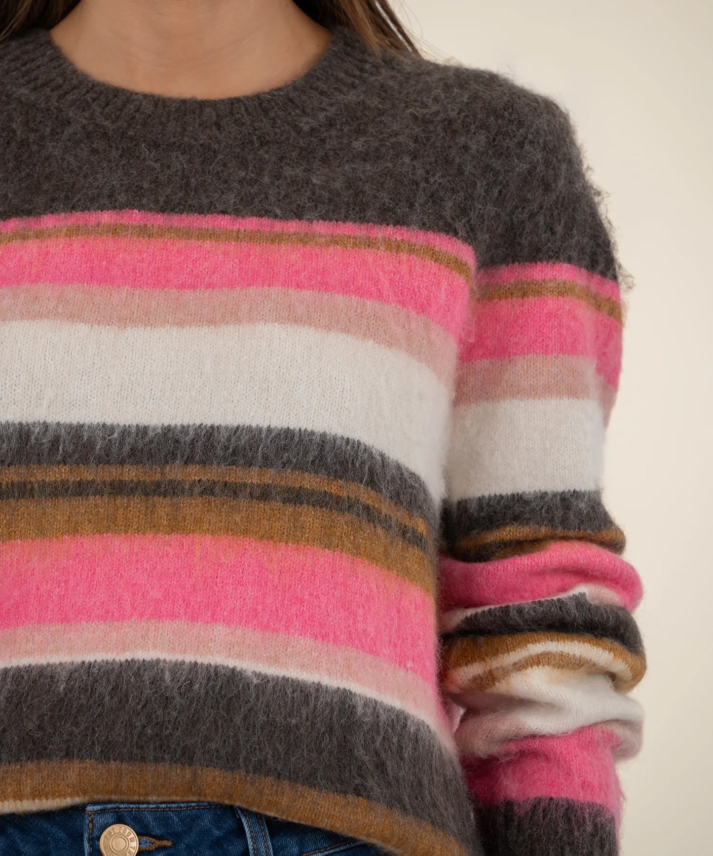 KUT FROM THE KLOTH Elvira Zzz Striped Pullover Sweater