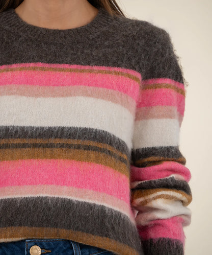 KUT FROM THE KLOTH Elvira Zzz Striped Pullover Sweater
