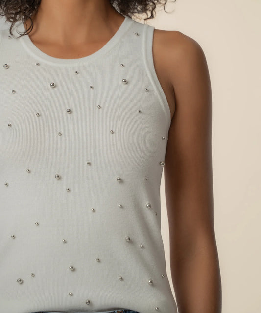 KUT FROM THE KLOTH Sena Sweater Tank Top in White
