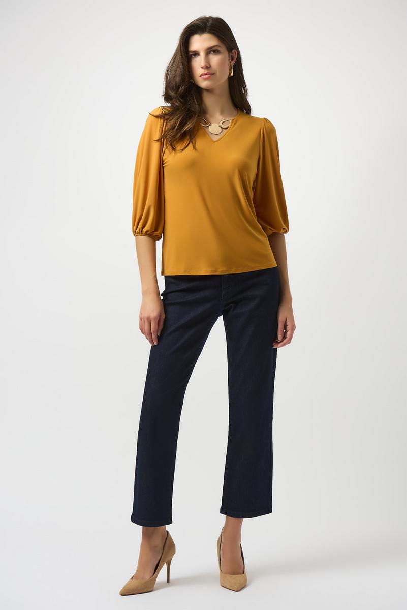JOSEPH RIBKOFF Silky Knit Straight Top